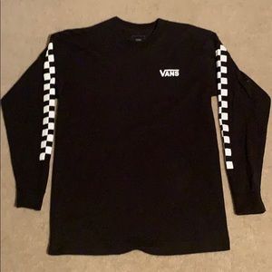 Medium Black Vans Longsleeve Checkered Shirt